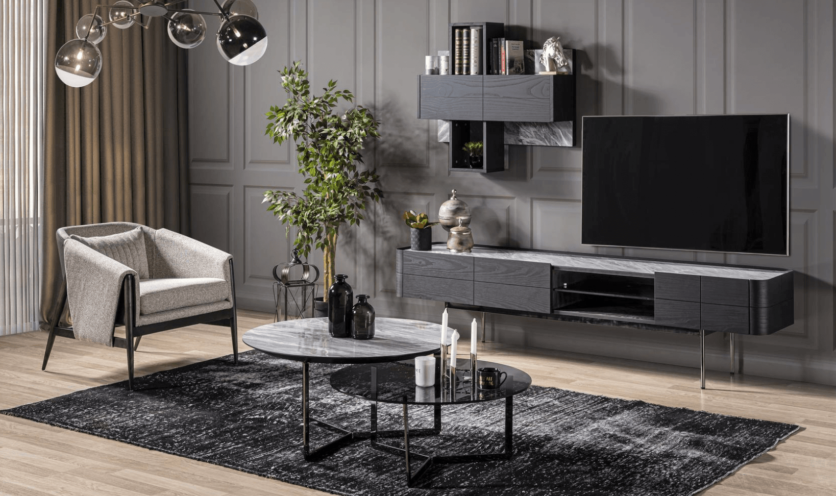 AIDA TV UNIT COFFEE TABLE AND BERGER - Exclusive design bútorok