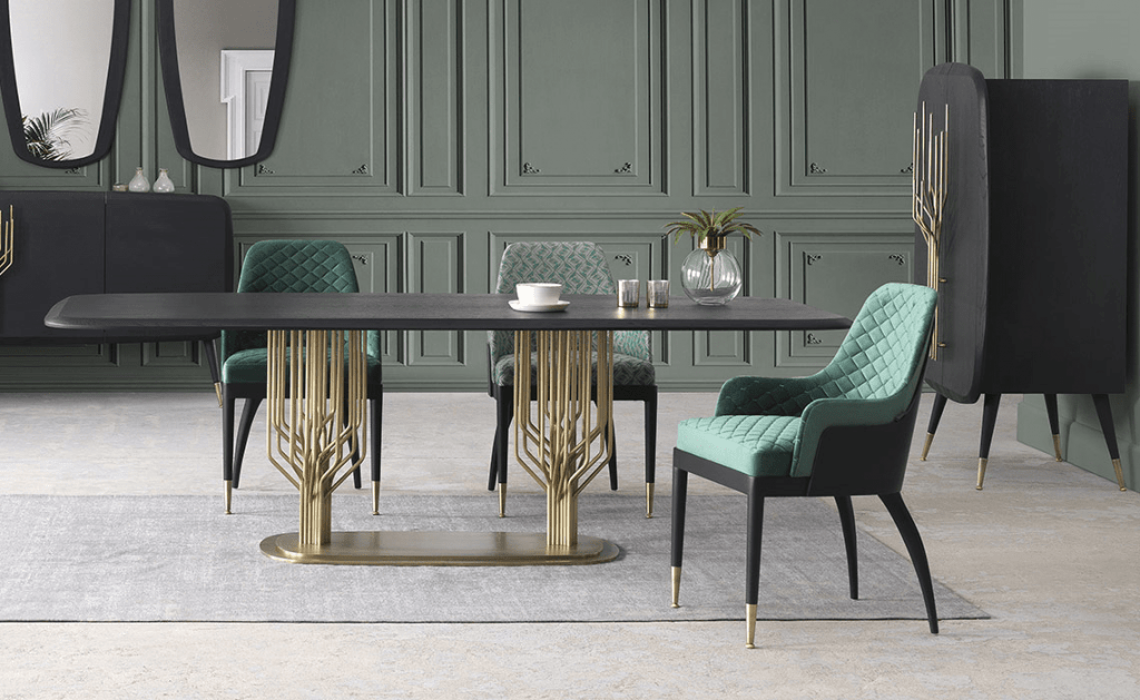 ANGELA DINING TABLE WITH CHAIRS - Exclusive design bútorok