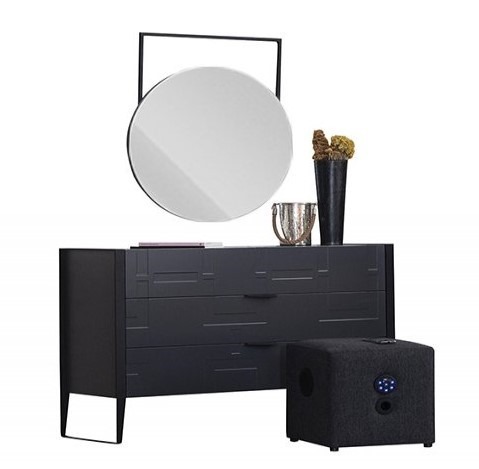 BOVE CHEST OF DRAWERS WITH MIROR AND PUFFE - Design bútor fiataloknak