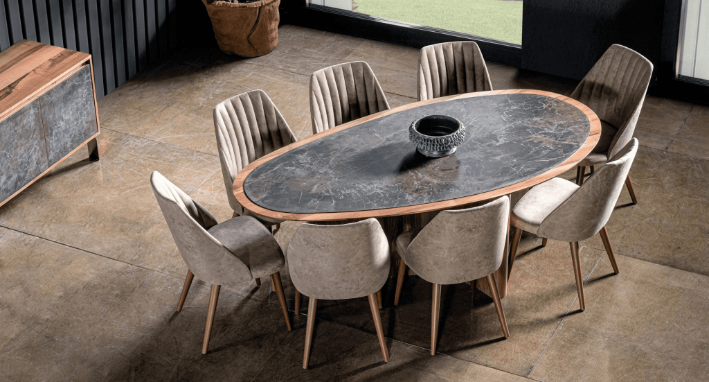 DOMENICO DINING TABLE WITH CHAIR - Design bútorok