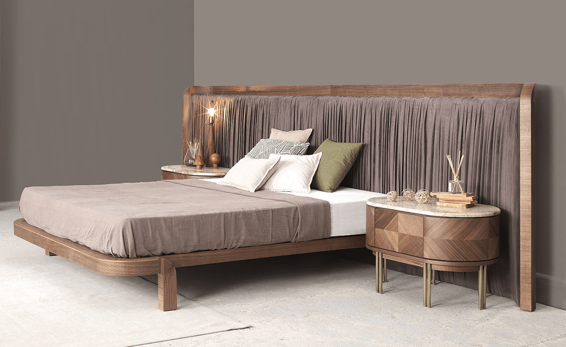 EVA-FLAVIA BED WITH BEDSIDE TABLE 2 - Exclusive design bútorok