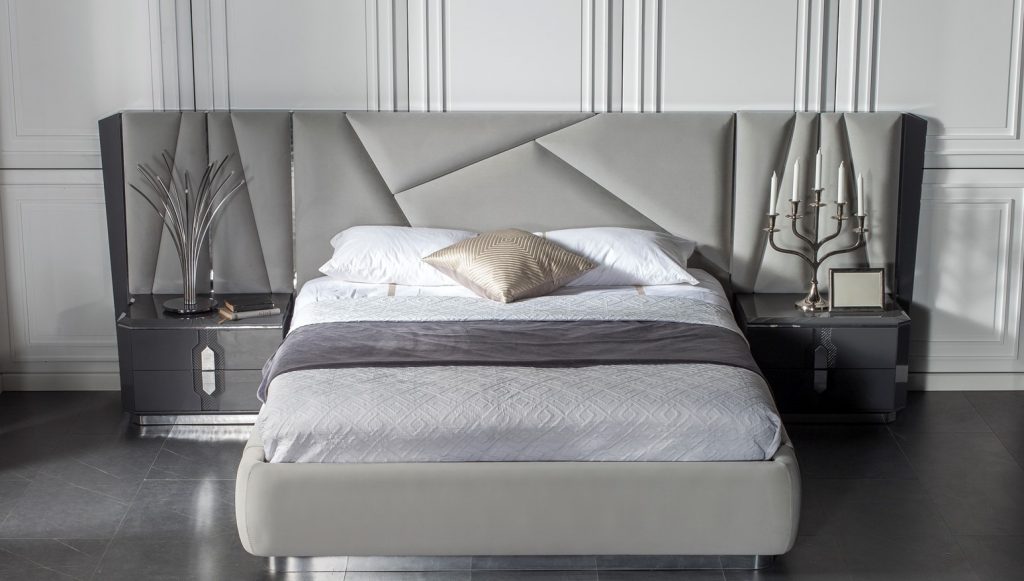 GENF BED AND BEDSIDE TABLE 2 - Exclusive design bútorok