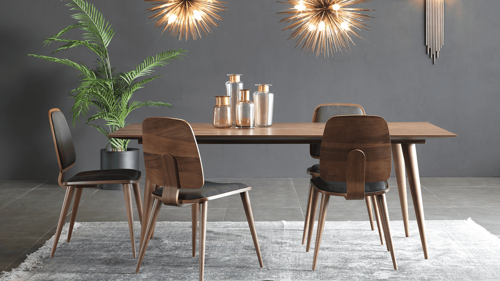 MAX DINING TABLE WITH CHAIR - Design bútorok