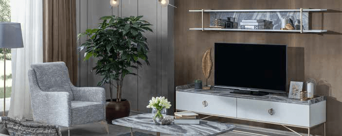 ZONA GOLD BED TV UNIT - Design bútor fiataloknak